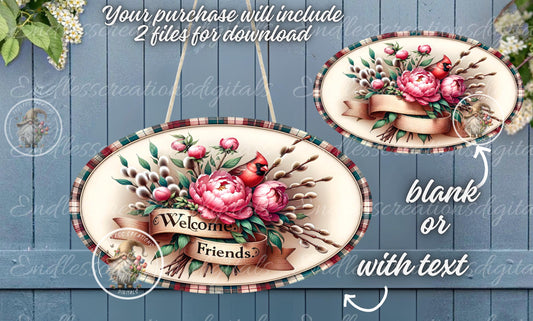 OVAL DIGITAL CARDINAL PEONIES