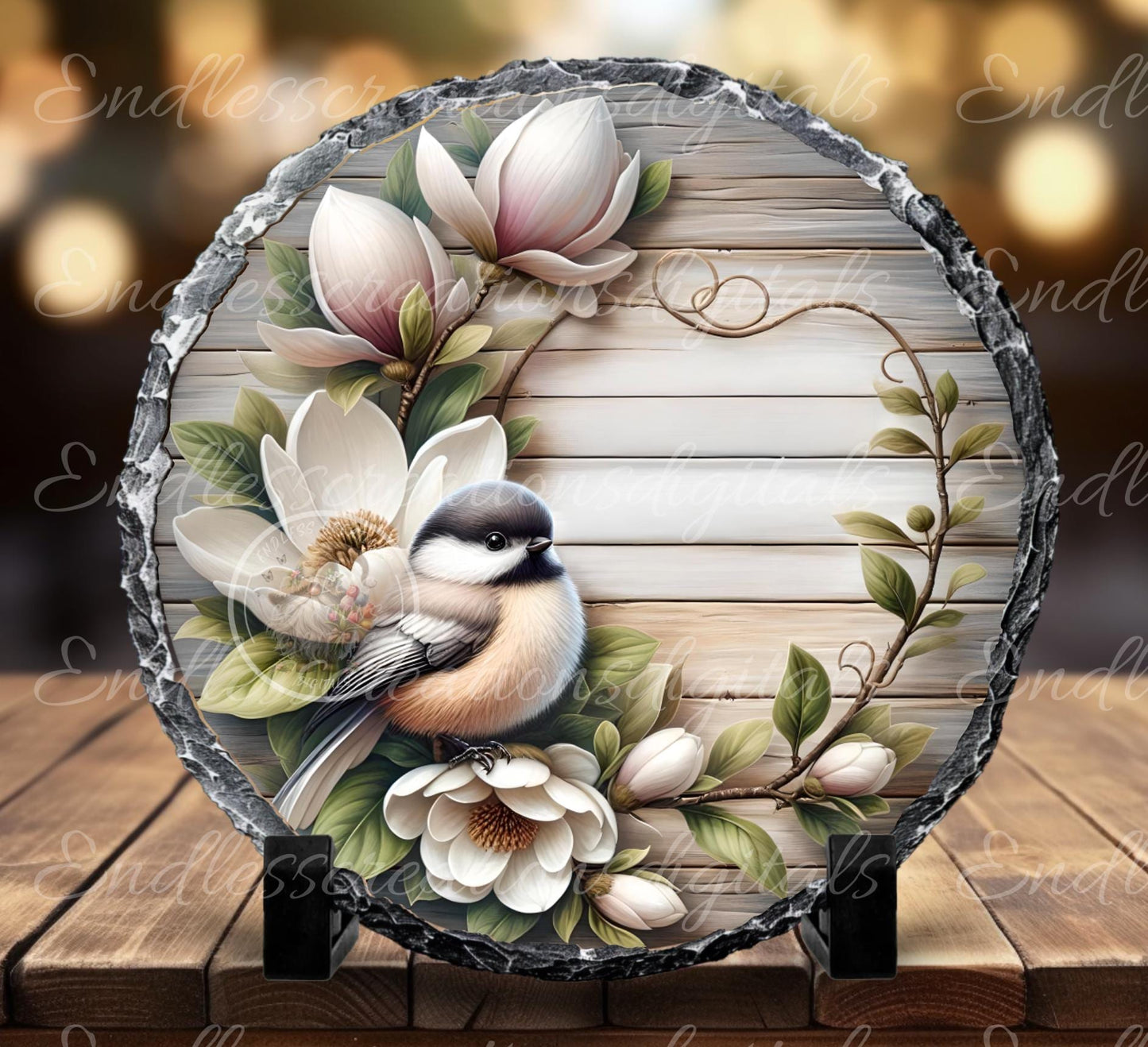 SPRING HOME SWEET HOME MAGNOLIA Chickadee