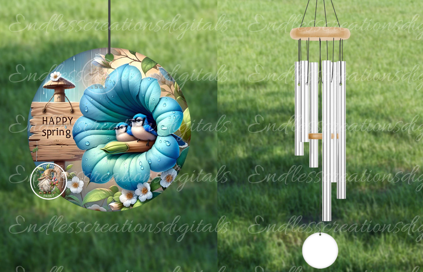 SPRING BABY BLUE Jays Floral