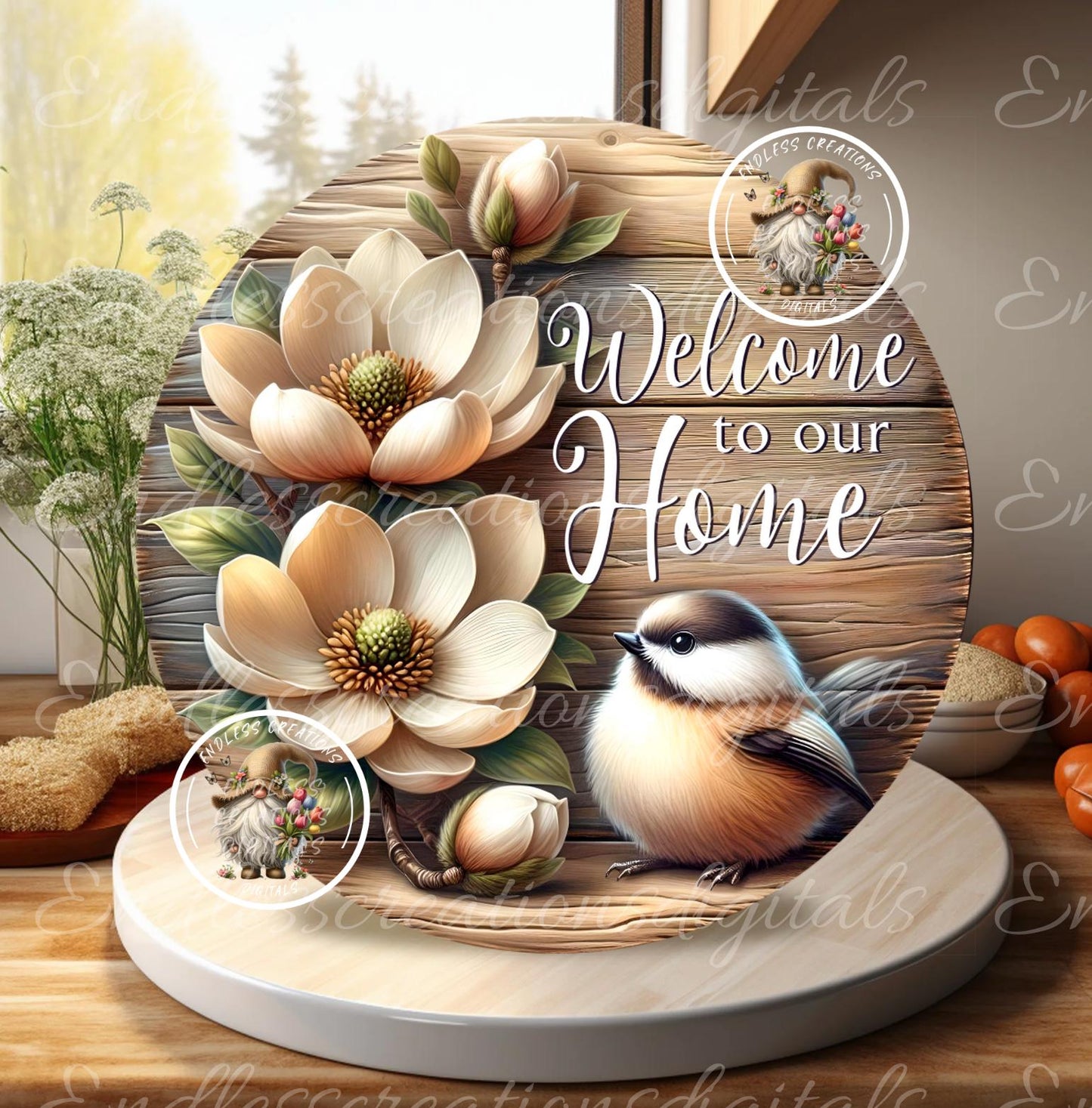 SPRING MAGNOLIA CHICKADEE