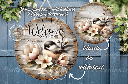 SPRING MAGNOLIA CHICKADEE