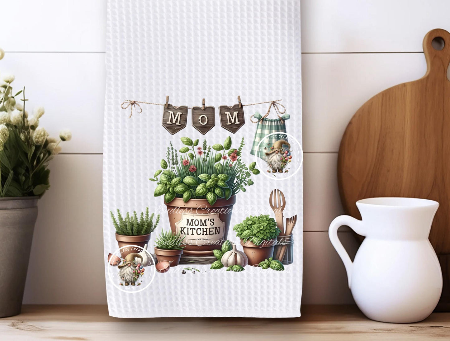 MOM'S KITCHEN HERB POTS TRANSPARENCIES