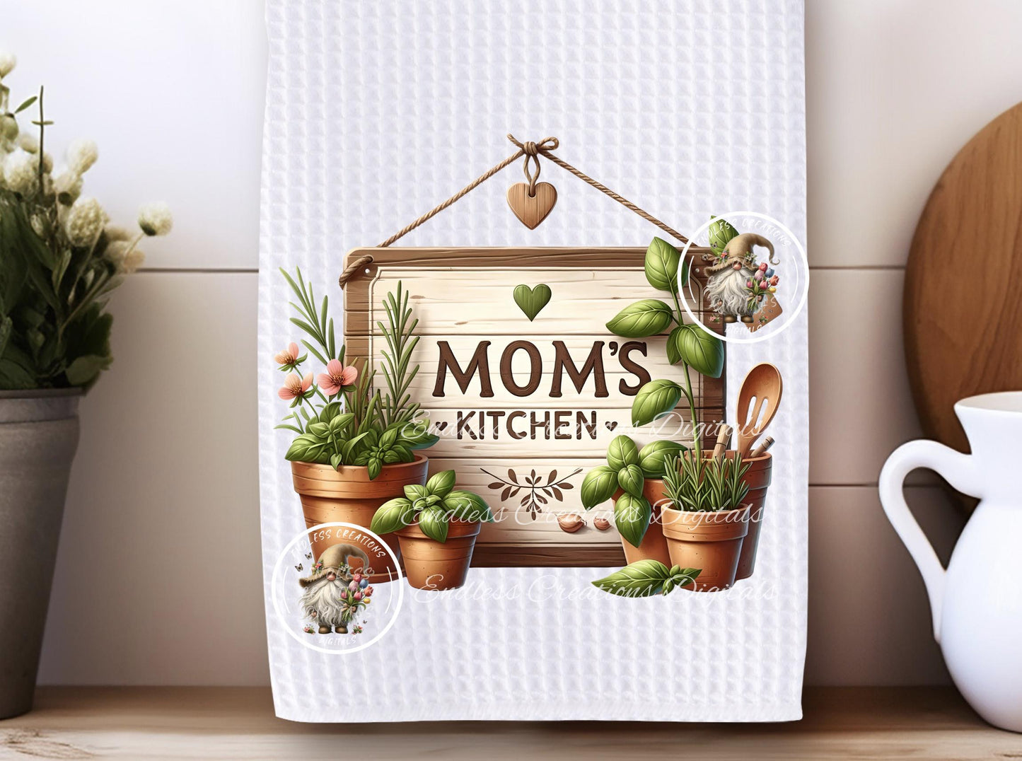 MOM'S KITCHEN HERB POTS TRANSPARENCIES