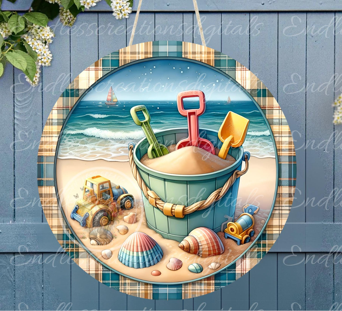 BEACH SAND SUMMER FUN ROUND