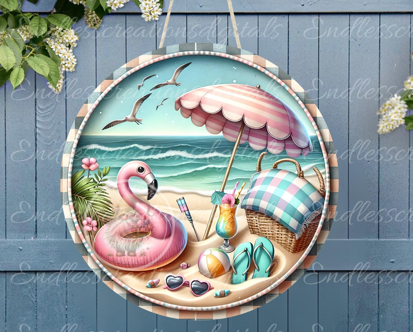 BEACH SAND SUMMER FUN ROUND