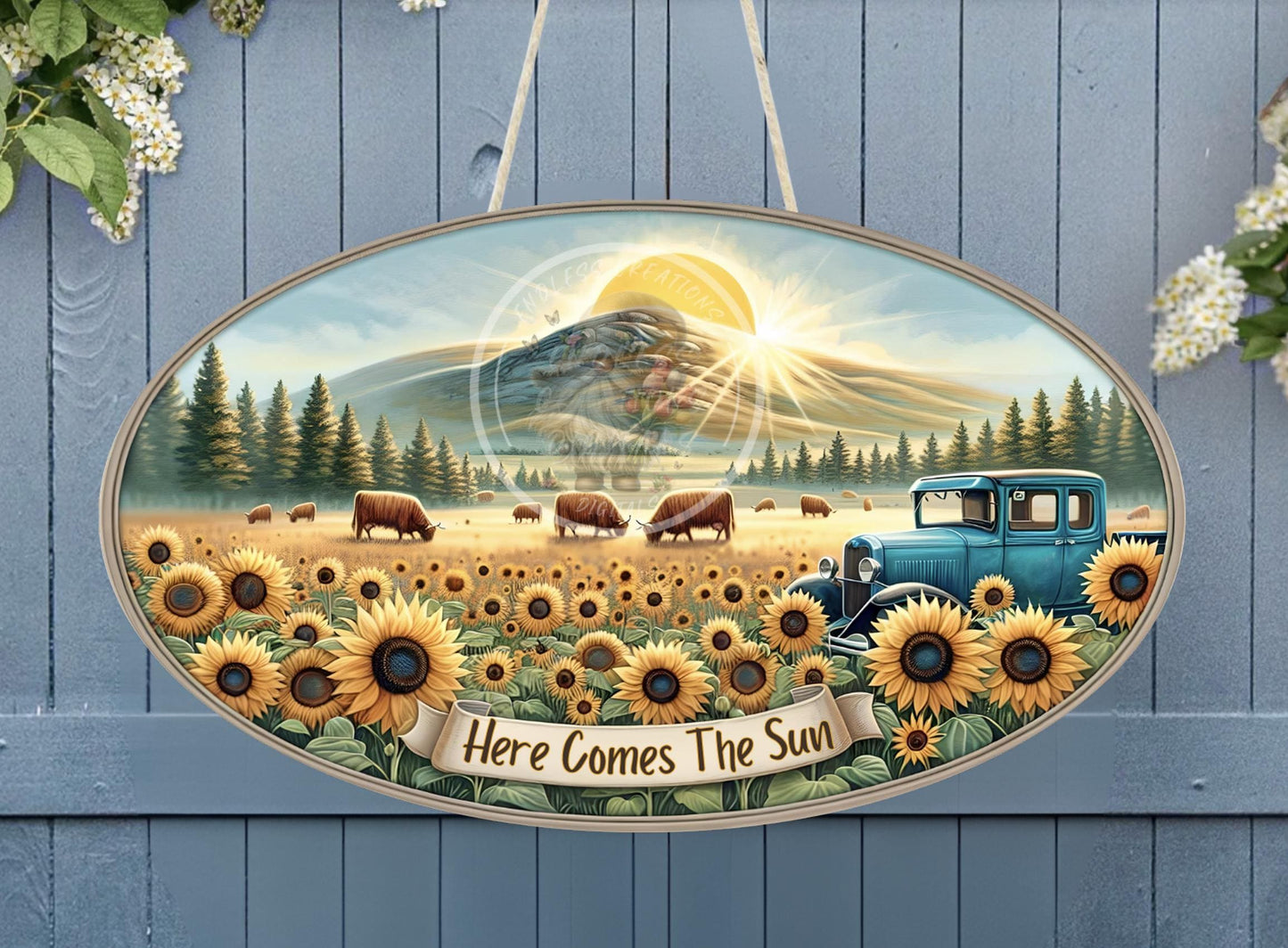 HERE COMES THE SUN OVAL DIGITAL