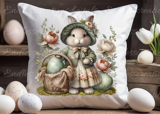 VINTAGE EASTER BUNNY (SINGLE IMAGE) TRANSPARENCIES